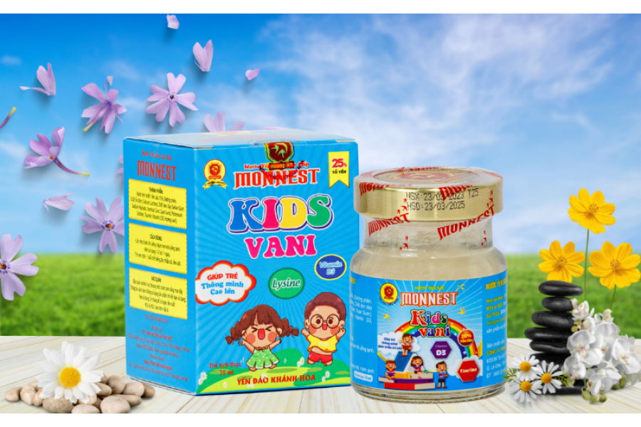 YẾN SÀO CAO CẤP MONNEST LỌ KIDS VANI (THỰC PHẨM BỔ SUNG)