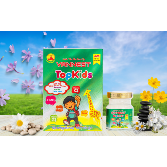 Lốc yến sào cao cấp Vannest Topkids 40% (THỰC PHẨM BỔ SUNG)