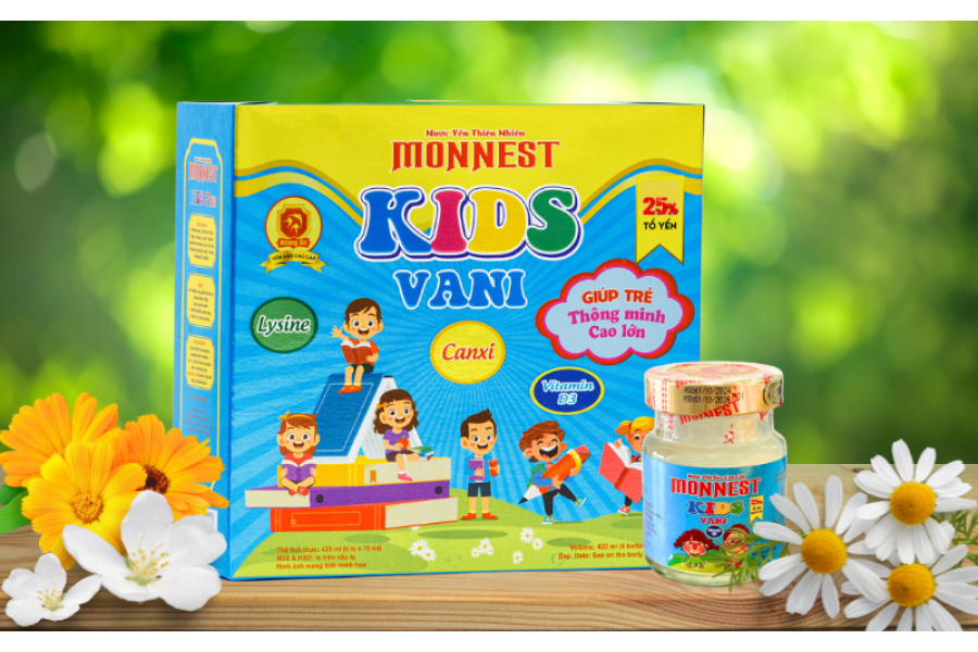 Nước yến sào Monnest Kids Vani (THỰC PHẨM BỔ SUNG)