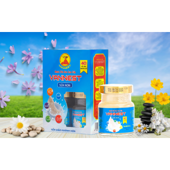 Lốc yến sào cao cấp Vannest sữa  non 40%  (THỰC PHẨM BỔ SUNG)